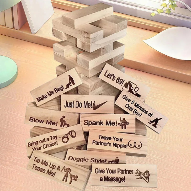Gioco,torre di blocchi, personalizzato per coppie