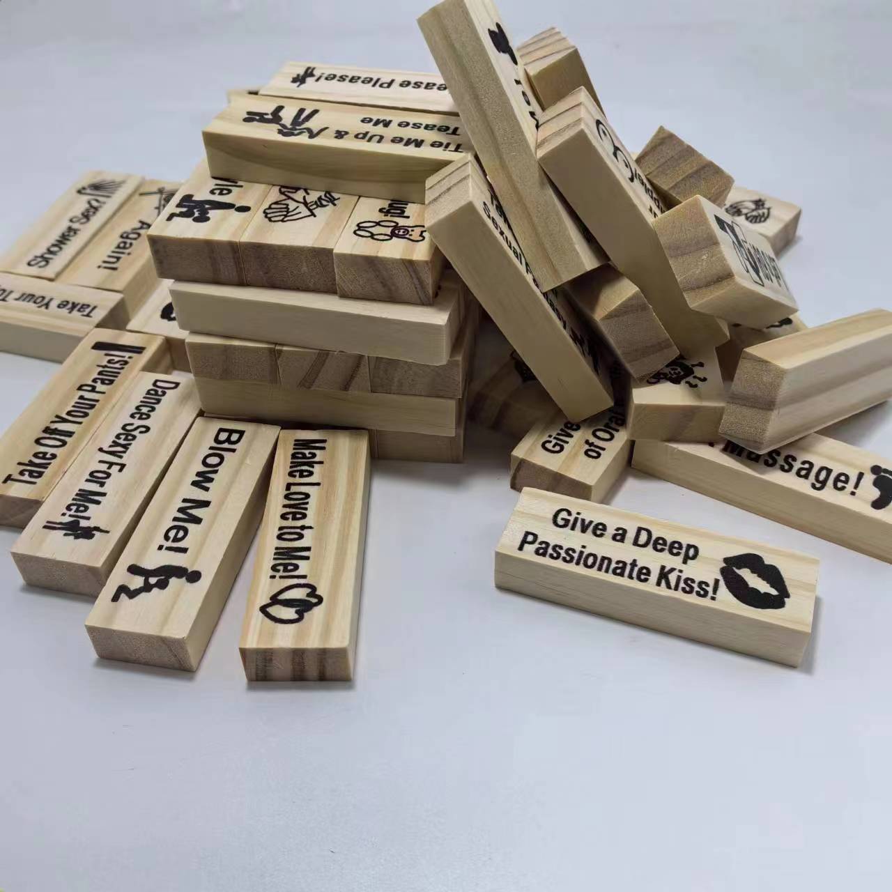 Gioco,torre di blocchi, personalizzato per coppie