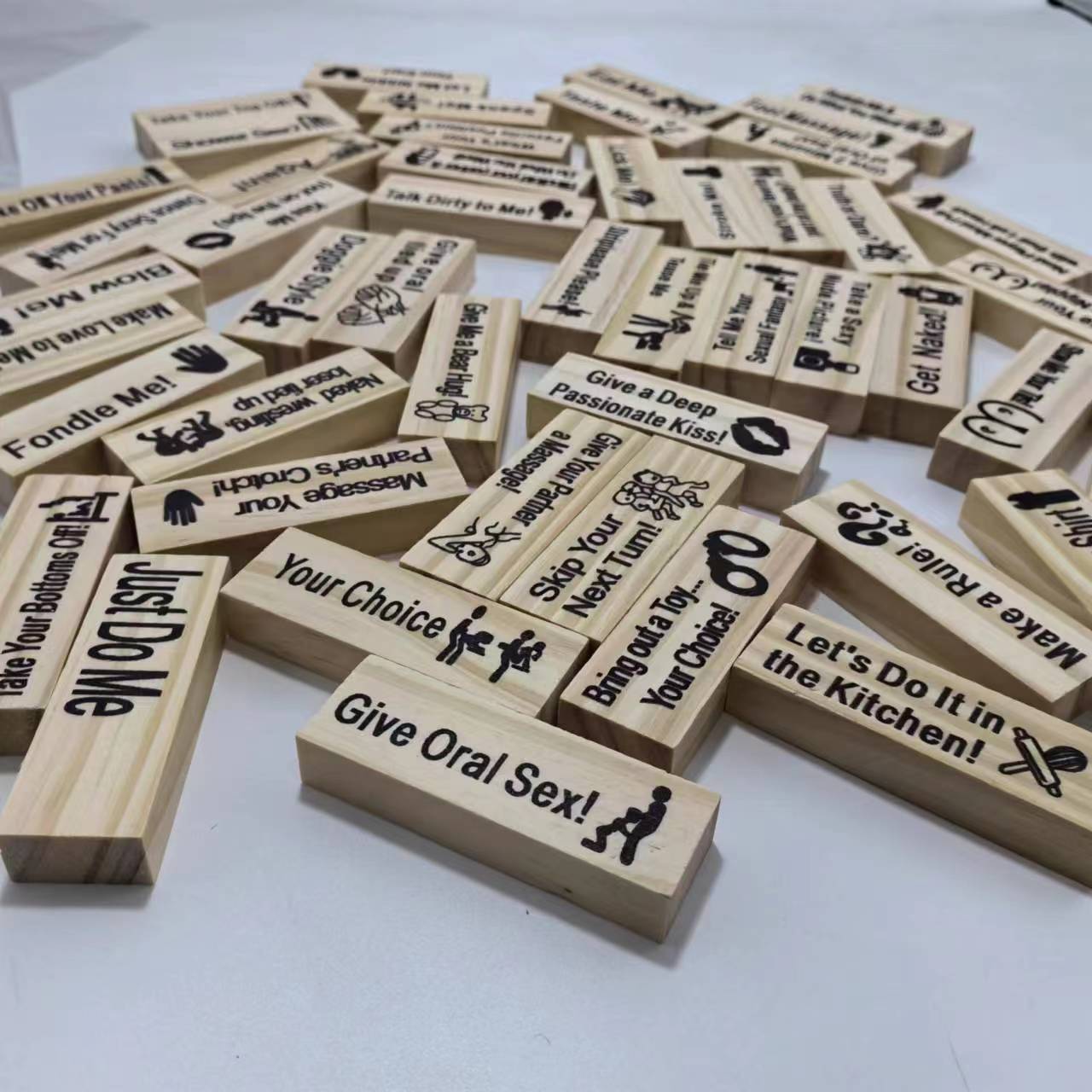 Gioco,torre di blocchi, personalizzato per coppie